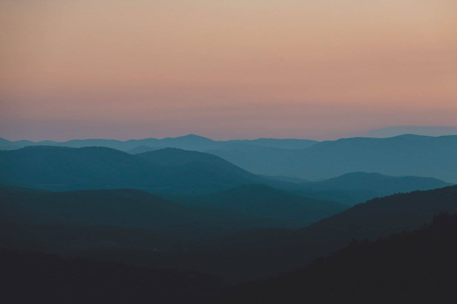 Blue Ridge mountains near Asheville